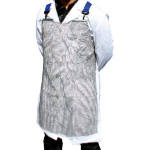 Delantal de protección en malla de acero inoxidable