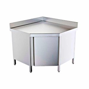 Mesa angular con puerta